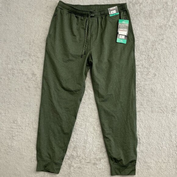 NEW Kirkland Signature Men's XL Active Jogger 4-Way Stretch Moisture  Green - Picture 2 of 7
